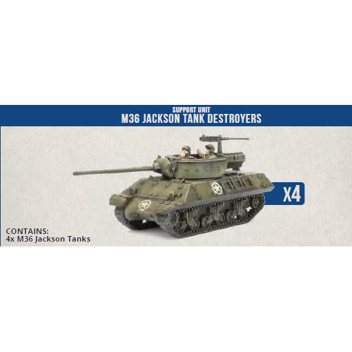 Image of Clash of Steel: American - M36 Jackson Tank Destroyers (x4 Plastic)
