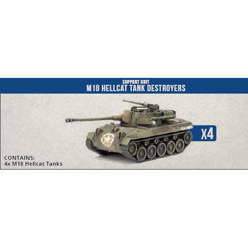 Image of Clash of Steel: American - M18 Hellcat Tank Destroyers (x4 Plastic)