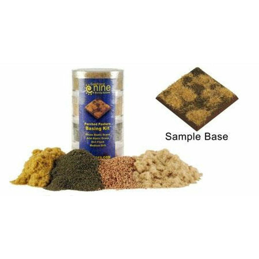 Image of Hobby Round: Miniatures 3 Color Parched Pasture Basing Kit by Galeforce 9 GFS903