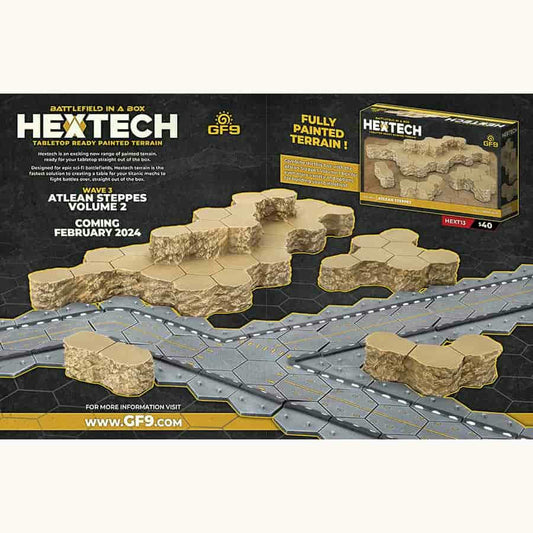 Image of Battlefield in a Box Hextech Atlean Steppes Vol 2 Battletech Scenery