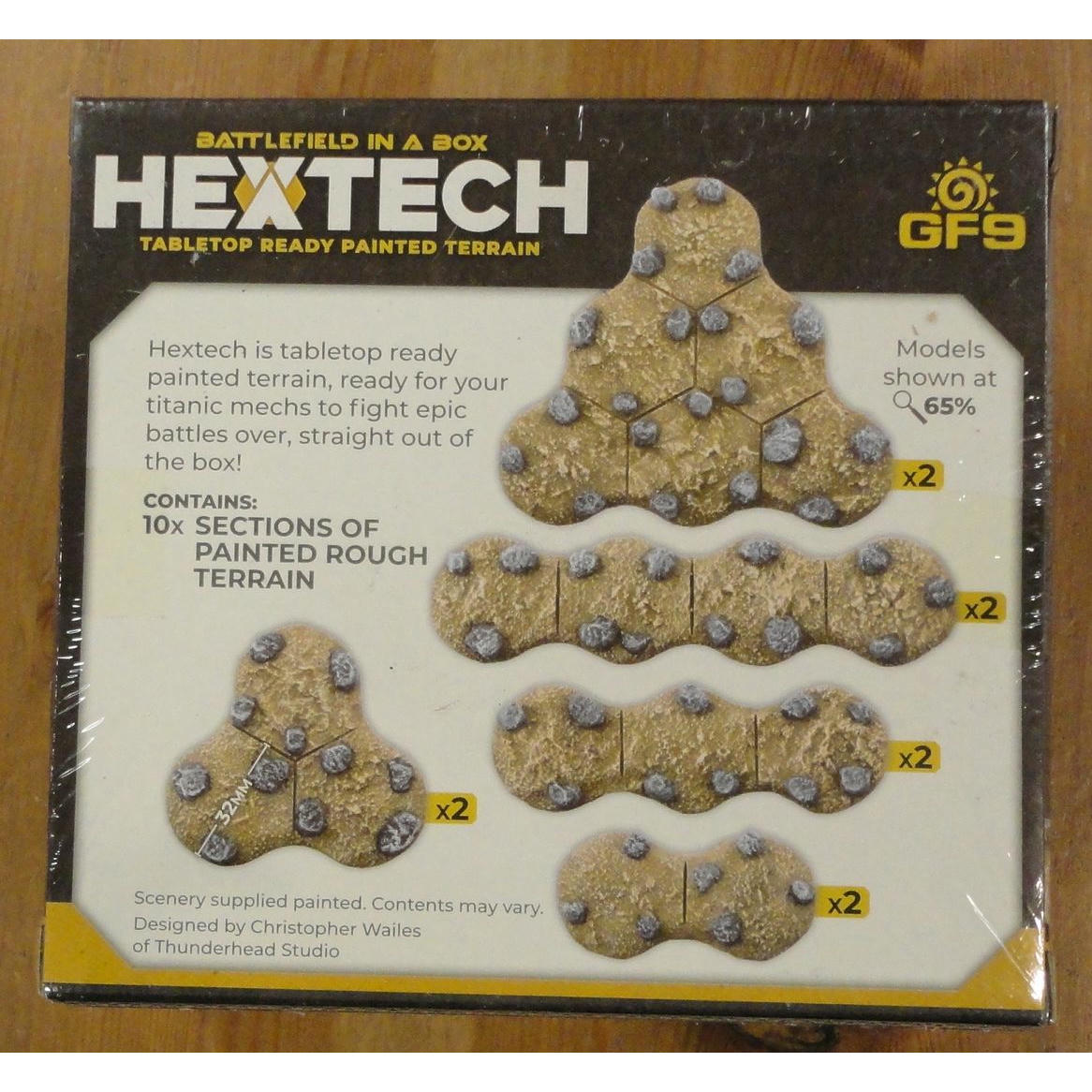 Image of Battlefield in a Box Hextech Rough Terrain Battletech Scenery GF9HEXT17