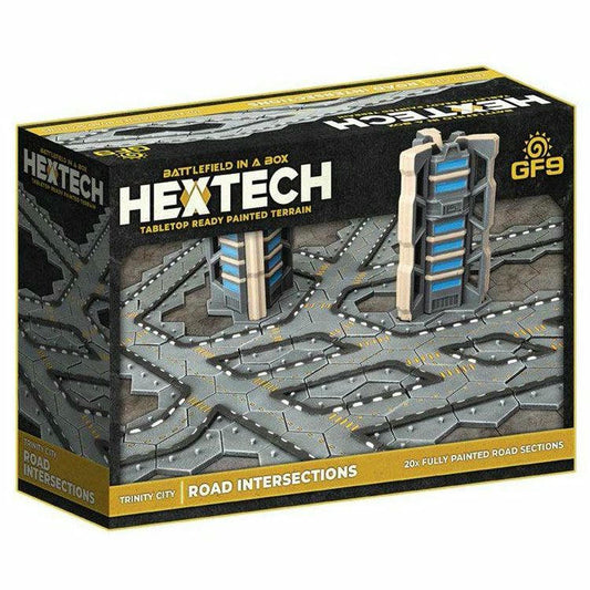 Image of Battlefield in a Box Hextech Trinity Road Intersections Battletech Scenery