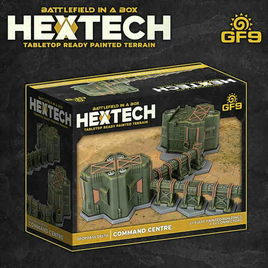 Image of Battlefield in a Box Hextech Dropbase Delta Command Centre Battletech Scenery