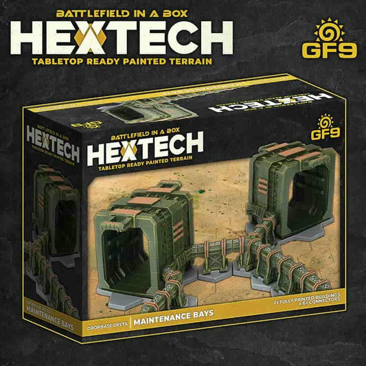 Image of Battlefield in a Box Hextech Dropbase Delta Maintenance Bays Battletech Scenery