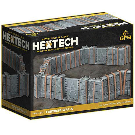 Image of Hextech: Trinity City - Fortress Walls (x24) - Grey