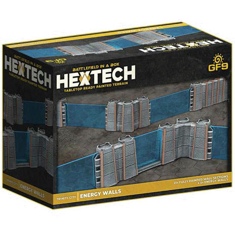 Image of Hextech: Trinity City - Energy Walls (x26) - Grey/Blue