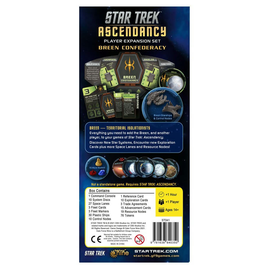 Image of Star Trek: Ascendancy Breen Confederacy Player Expansion Set Gale Force 9