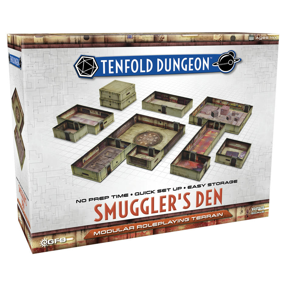 Image of Tenfold Dungeon Smuggler's Den Roleplaying Game RPG Modular Terrain Set TFD011