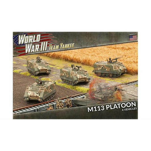 Image of World War III Team Yankee US M113 Tank Platoon Miniatures 15mm scale GF9TUBX03