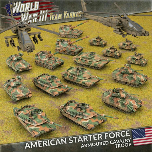 Image of World War III Team Yankee Miniatures Game American Armored Cavalry Starter Set