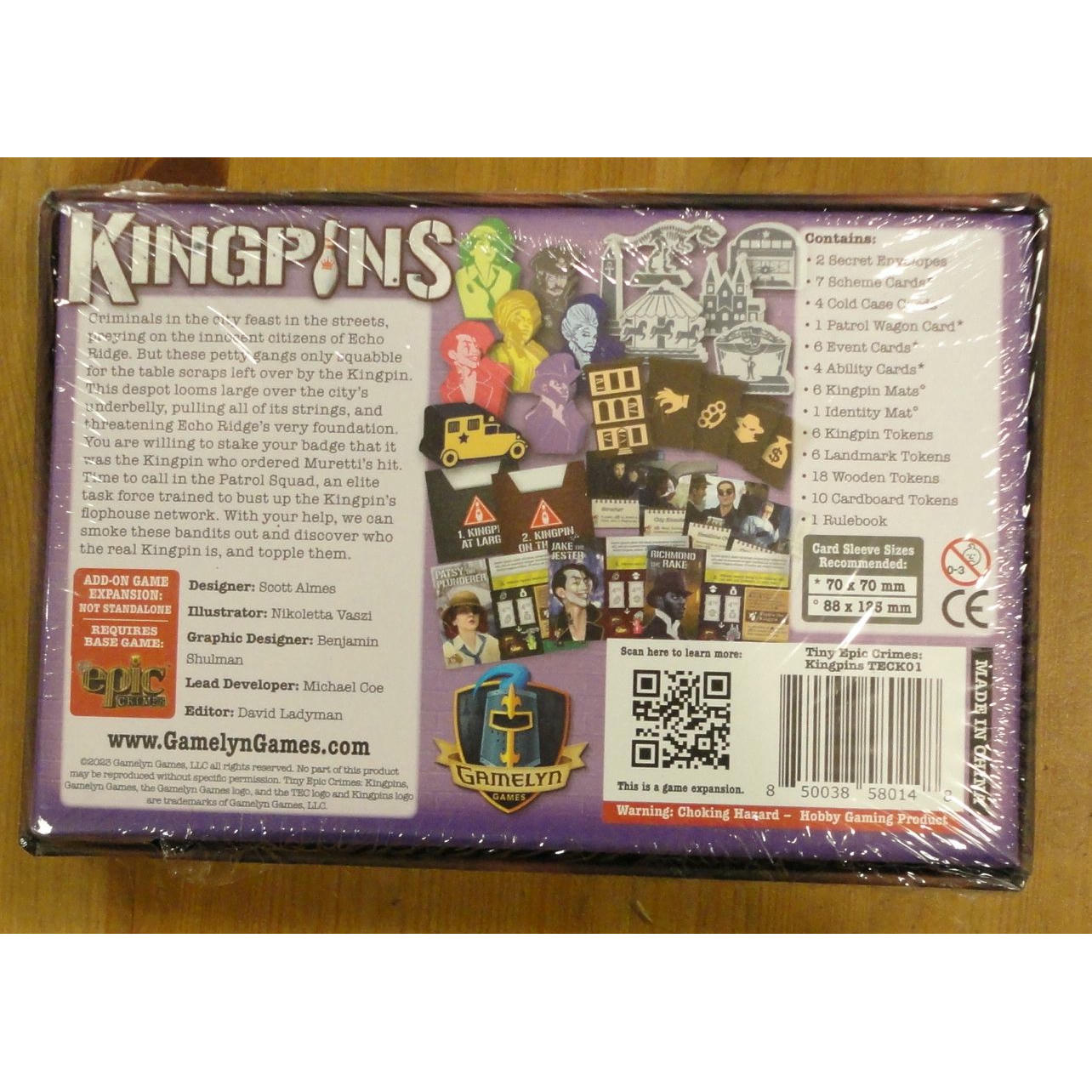 Image of Tiny Epic Crimes Board Game: Kingpins Expansion by Gamelyn Games GLGTECKP