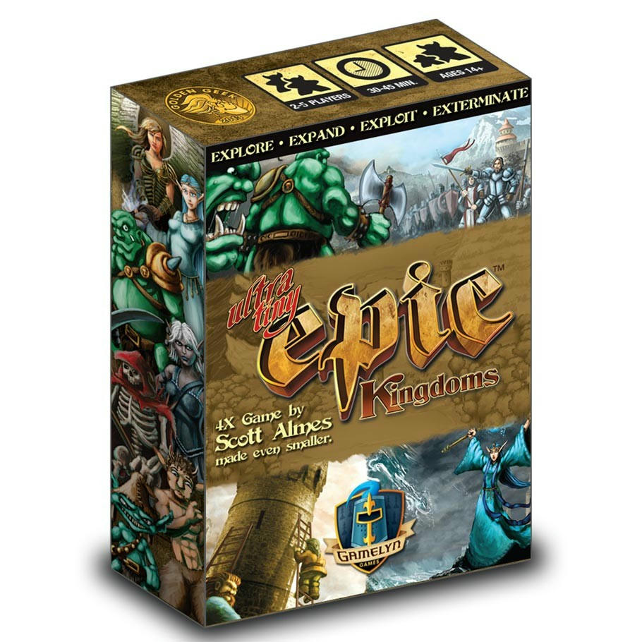 Image of Ultra Tiny Epic Kingdoms 4x Fantasy Board Game by Gamlyn Games GLYUTEK-01