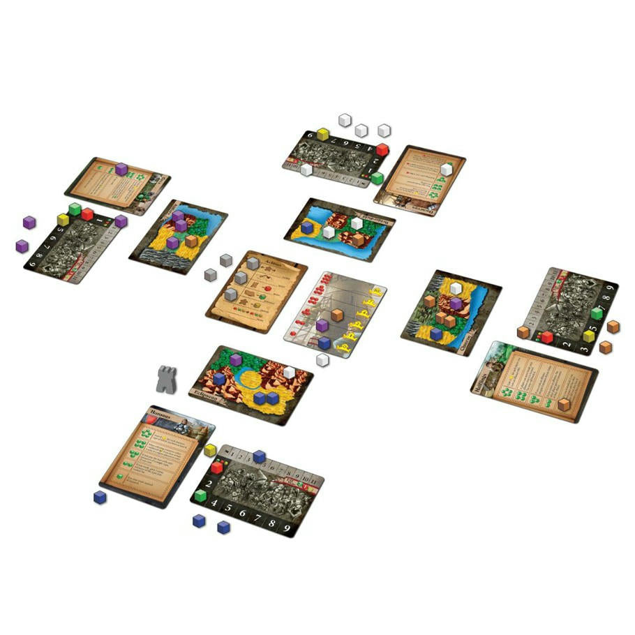 Image of Ultra Tiny Epic Kingdoms 4x Fantasy Board Game by Gamlyn Games GLYUTEK-01