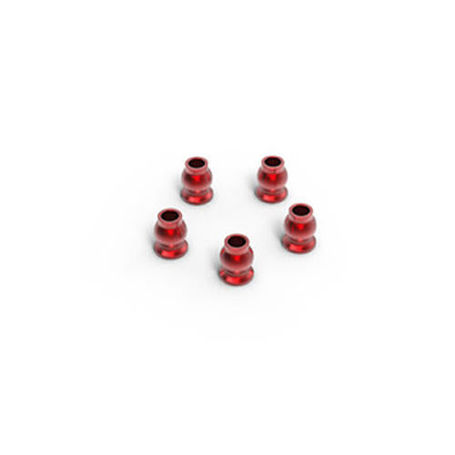 Image of Gmade Aluminum shock end ball 5.8x7.3mm (Red) (5)