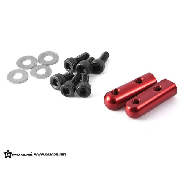 Image of Aluminum Servo Mount Red (2)