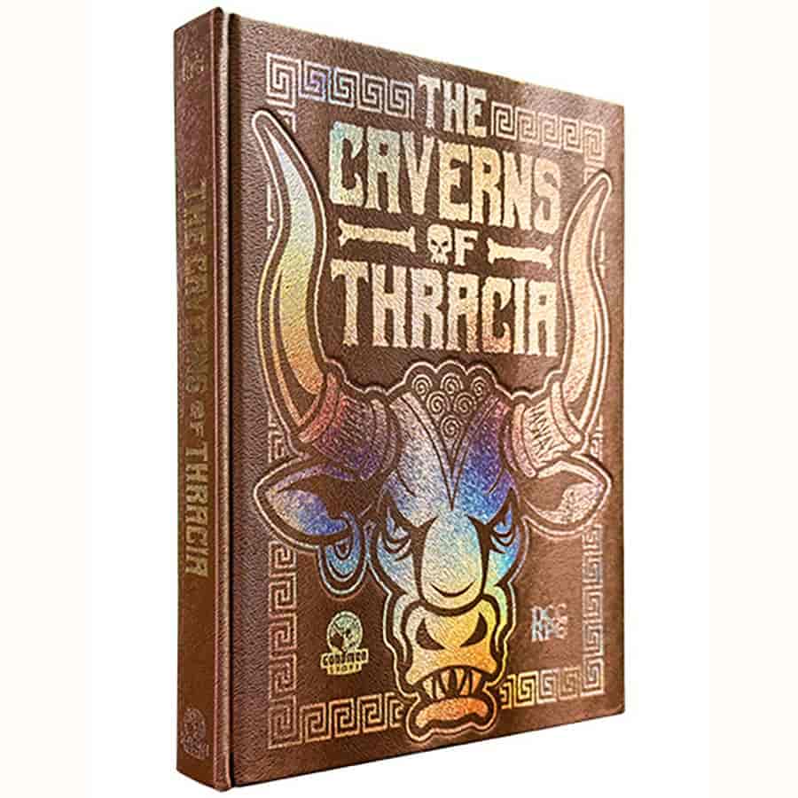 Dungeon Crawl Classics RPG: Caverns of Thracia - Limited Edition Minotaur Hide Cover