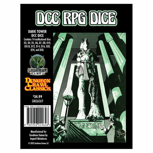 Image of Dungeon Crawl Classics Dark Tower RPG Dice Set (14pcs) GMG6083