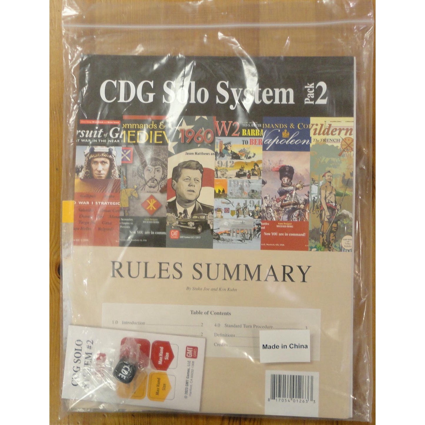 Image of GMT Games CDG Solo (Solitaire) Pack 2 GMT2315