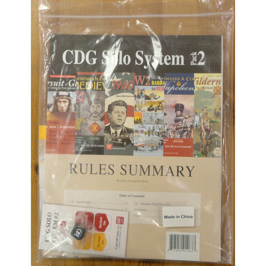 Image of GMT Games CDG Solo (Solitaire) Pack 2 GMT2315
