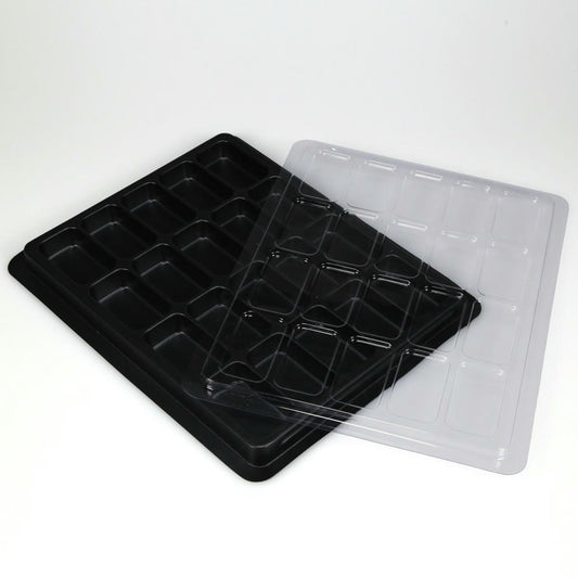 Image of GMT Games 11x 8 3/4 Black Counter Tray w/Lid GMTTRAY