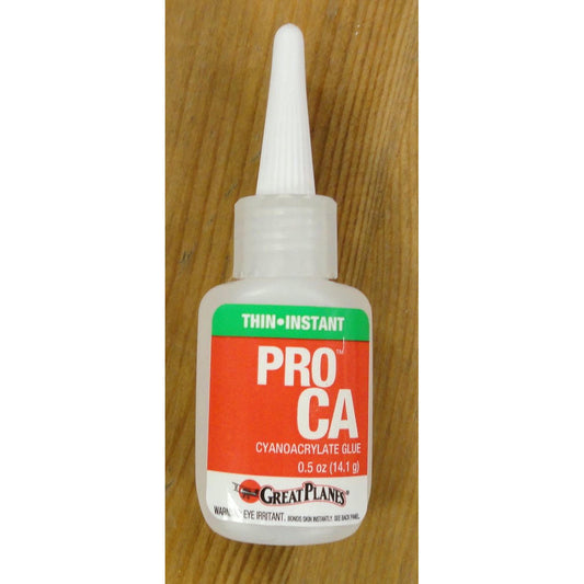 Image of Great Planes Pro CA CyanoAcyrlate Glue 1/2oz Thin GPMR6001