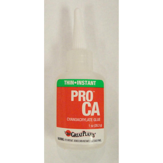 Image of Great Planes Pro CA CyanoAcyrlate Glue 1oz Thin GPMR6002
