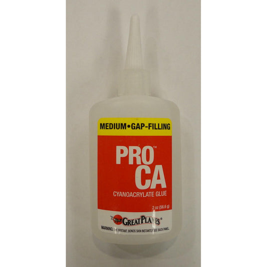 Image of Great Planes Pro CA+ Glue 2 oz Medium Gap-Filling GPMR6009