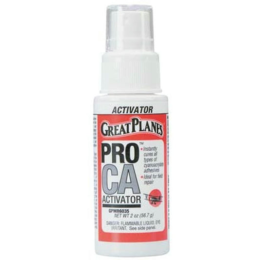Image of Great Planes Pro CA Activator 2 oz. w/Pump Foam Safe GPMR6035
