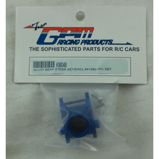 Image of GPM Racing Alloy Bearing Steering Set w/Screws Blue/Kyosho Motorcycle GPRKM048-B