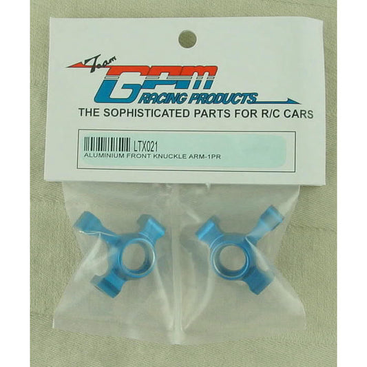 Image of Blue Alloy Front Steering Knuckles fits LaTrax 1/18th Rally Car LTX021 7532