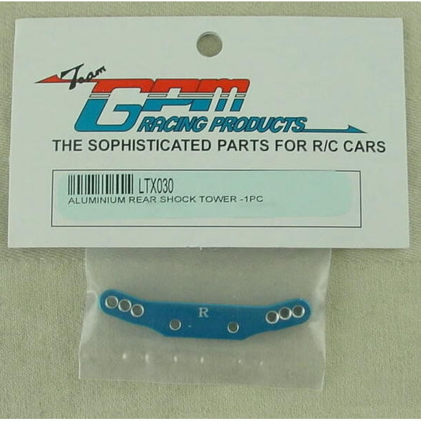 Image of Blue Alloy Rear Shock Tower fits LaTrax 1/18th Scale Rally Car LTX030-B