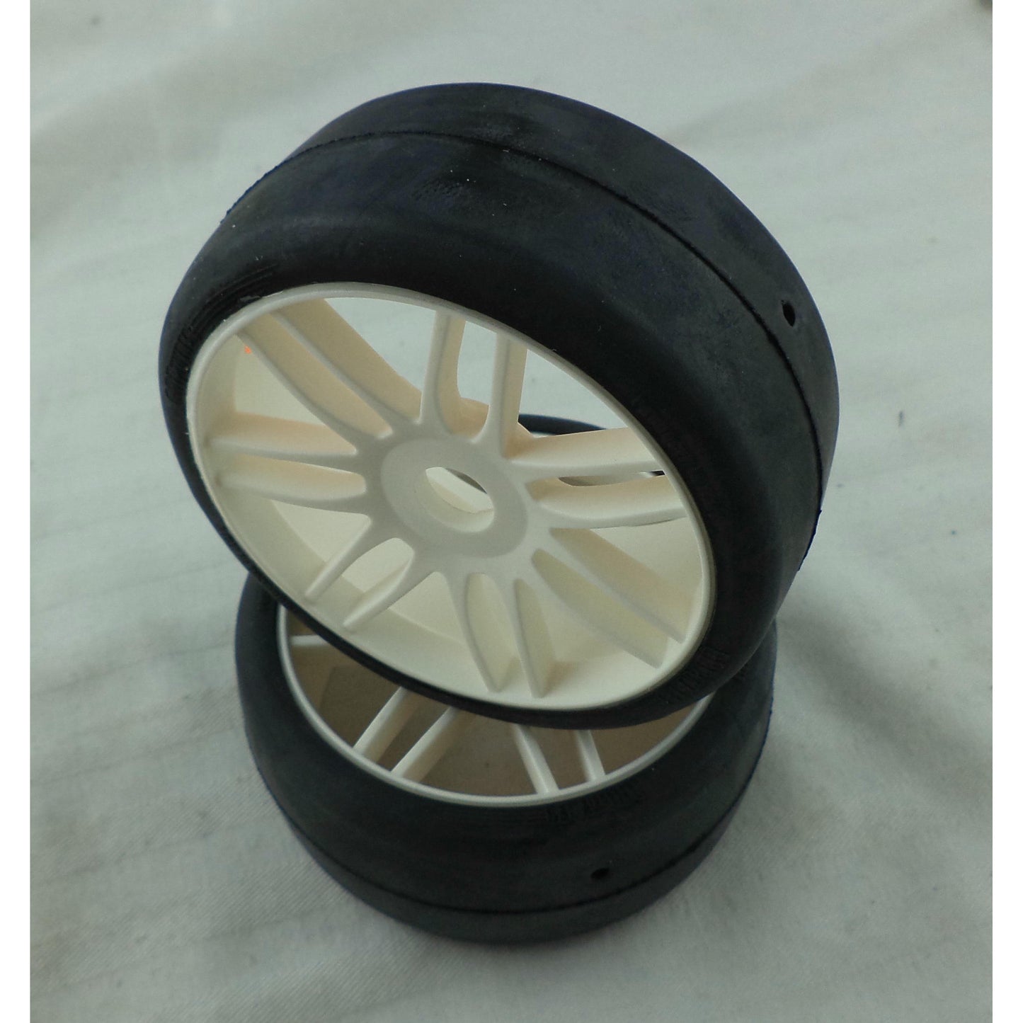 Image of GRP 1/8th GT S3 Compound Soft T02 Slick Tires/White Hard Wheels GTJ02-S3