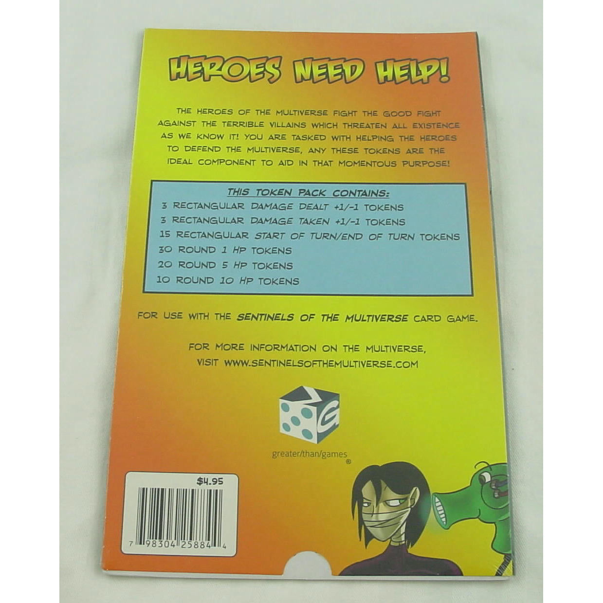 Image of Sentinels of the Multiverse Card Game Extra Token Pack GTGSOTMTOK1