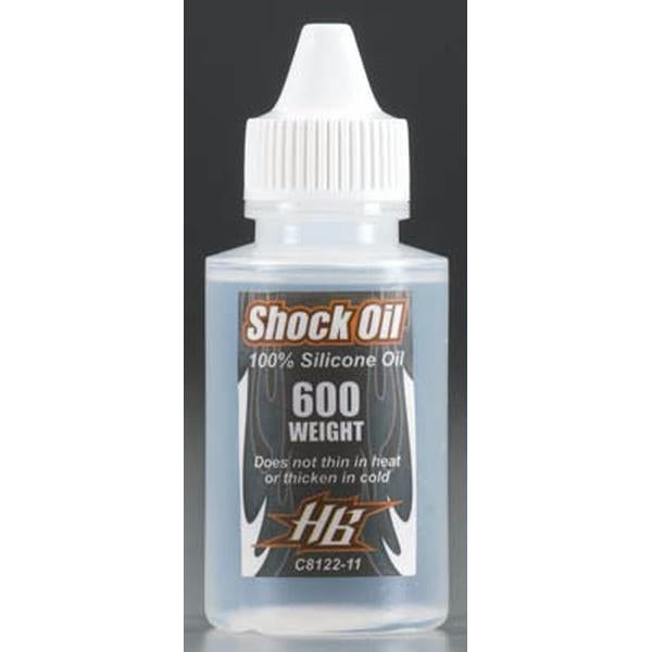 Image of Hot Bodies 600 Weight 100% Silicone Shock Oil HBSC8122-11 HBSC812211