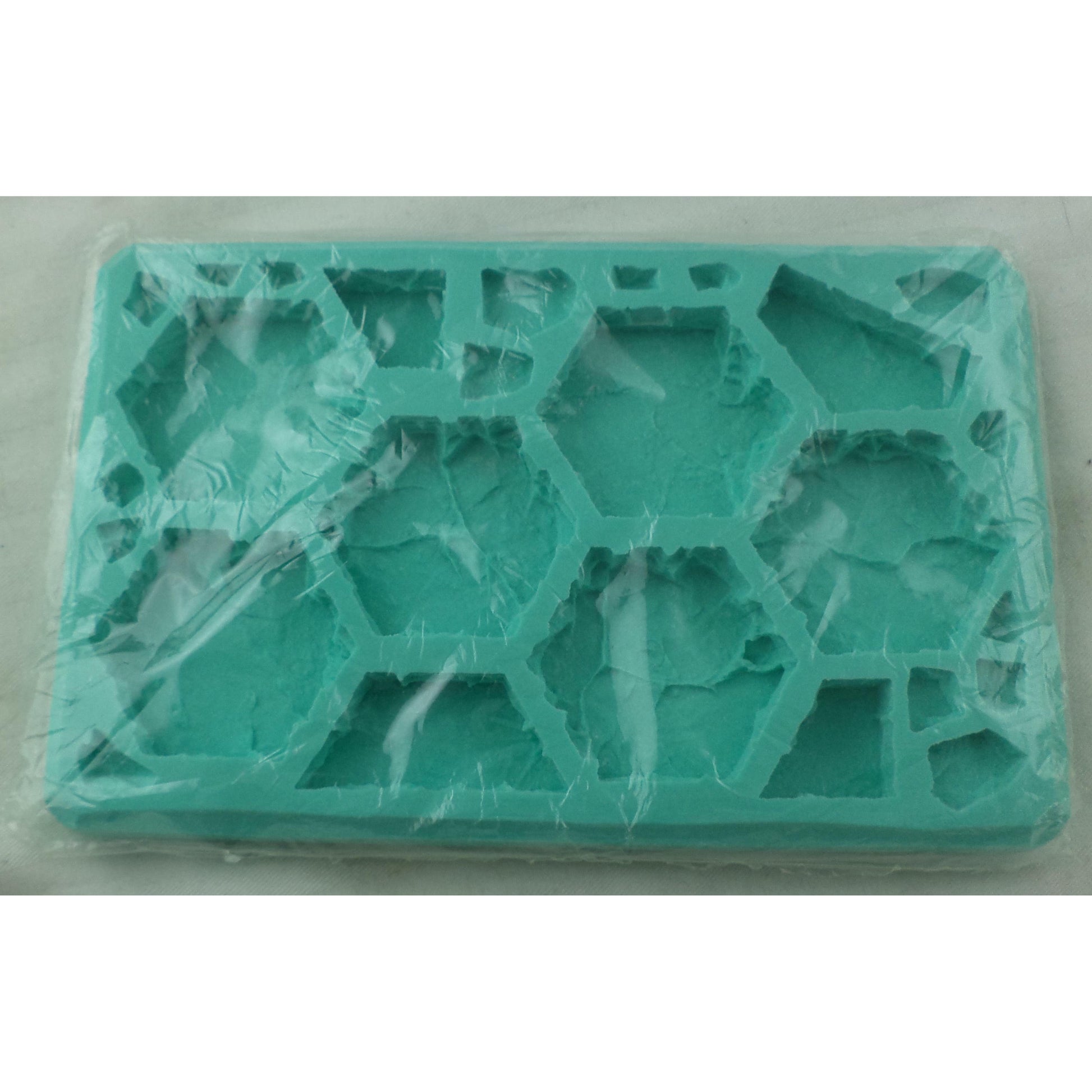 Image of Hirst Arts #182 2 Hex Rock Fantasy Miniatures Scenery Mold HIR182