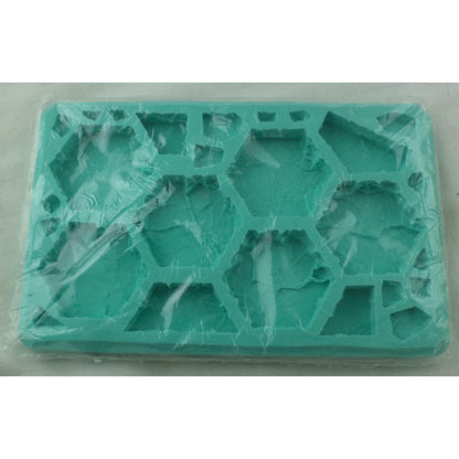 Image of Hirst Arts #182 2 Hex Rock Fantasy Miniatures Scenery Mold HIR182