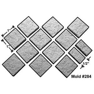 Image of Hirst Arts #284 1 Grass Tiles Fantasy Miniatures Scenery Mold HIR284