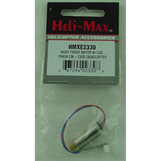 Image of Heli-Max Right Front Motor w/LED/Pinion CCW/230Si Quadcopter HMXE2330