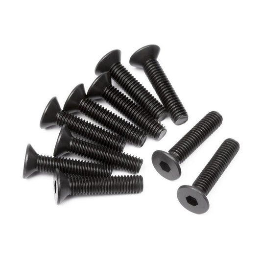 Image of Flat Head Screw M3X14mm (Hex Socket/10pcs)