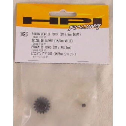 Image of HPI Savage Flux 16T 1M Pinion Gear -5mm Shaft HPI100915