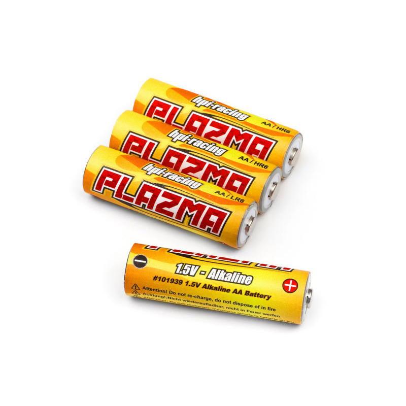 Image of HPI Plazma 1.5V Alkaline AA Battery (4pcs)