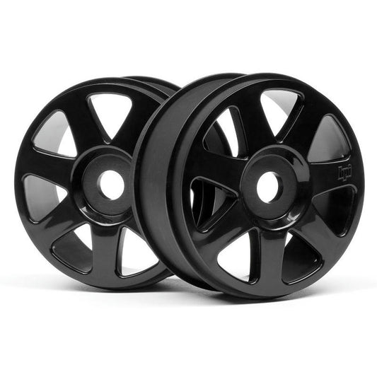 Image of HPI Racing 1/8th Scale V7 Black Wheels 42 x 83mm 2pcs/Vorza Flux HPI103677