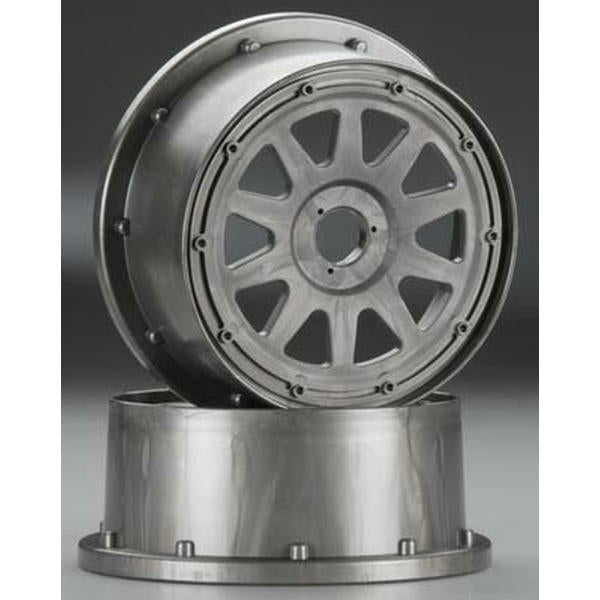 Image of HPI Baja 5T/5SC TR-10 Front Wheel Gunmetal w/4mm Offset HPI104972