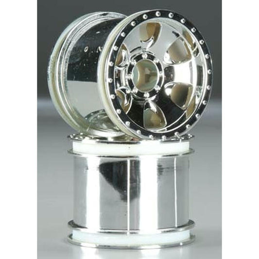 Image of HPI Racing RS4 MT2/Firestorm/E-Firestorm 2.2 Warlock Wheel Chrome (2) HPI106722