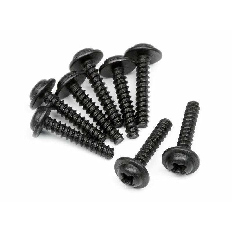 Image of HPI Racing TP Flanged Screw M3x15mm Phillips (8pcs) HPI111298