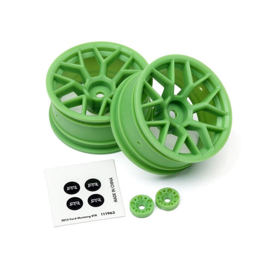 Image of RTR Wheel 26mm Green (6mm Offset/2pcs)