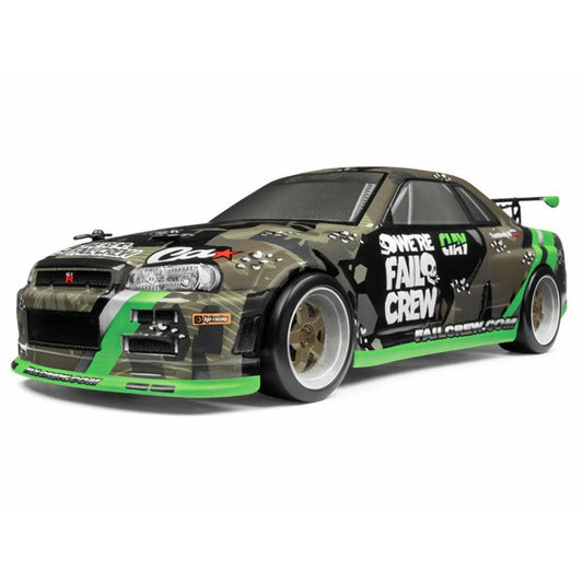 HPI Racing 120101 Micro RS4 Drift Fail Crew Nissan Skyline R34 GT-R