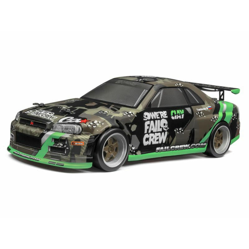 Image of HPI Fail Crew Nissan Skyline R34 GT-R Painted Body (fits 150mm Micro RS4) 120166