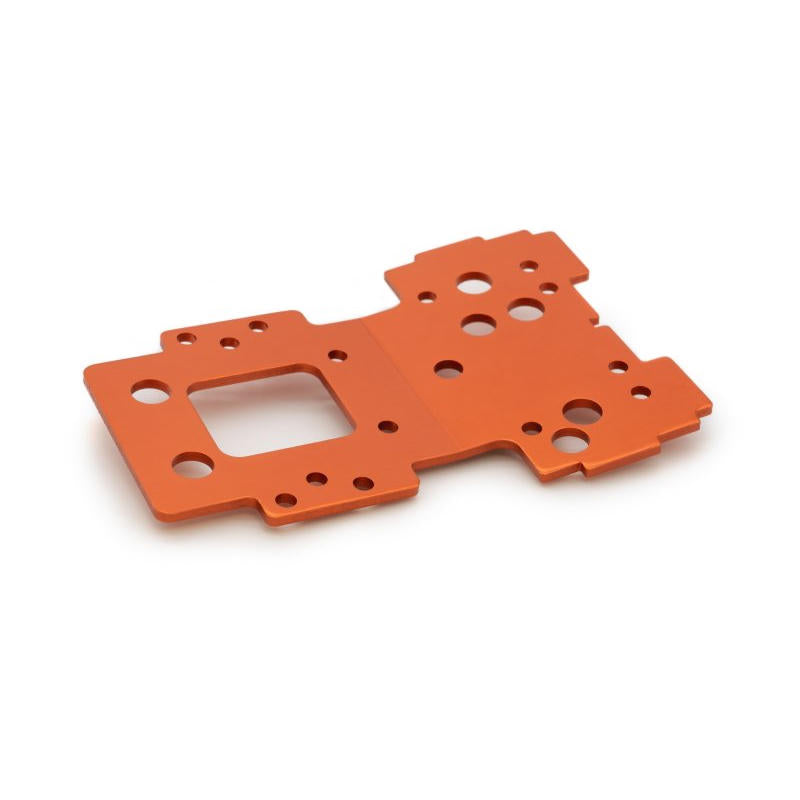 Image of Bulkhead Lower Plate 2.5mm (Flux/Orange)