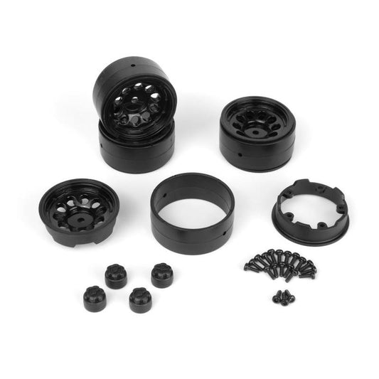 Image of CS-10 Beadlock Wheel 1.2in (Black/4pcs) for Venture18